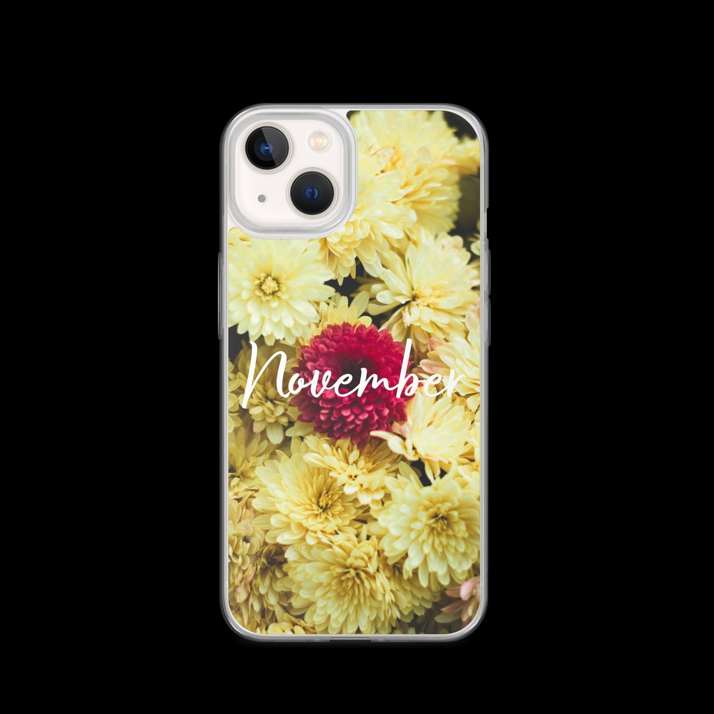 November Birth Flower Clear Case for iPhone®.
