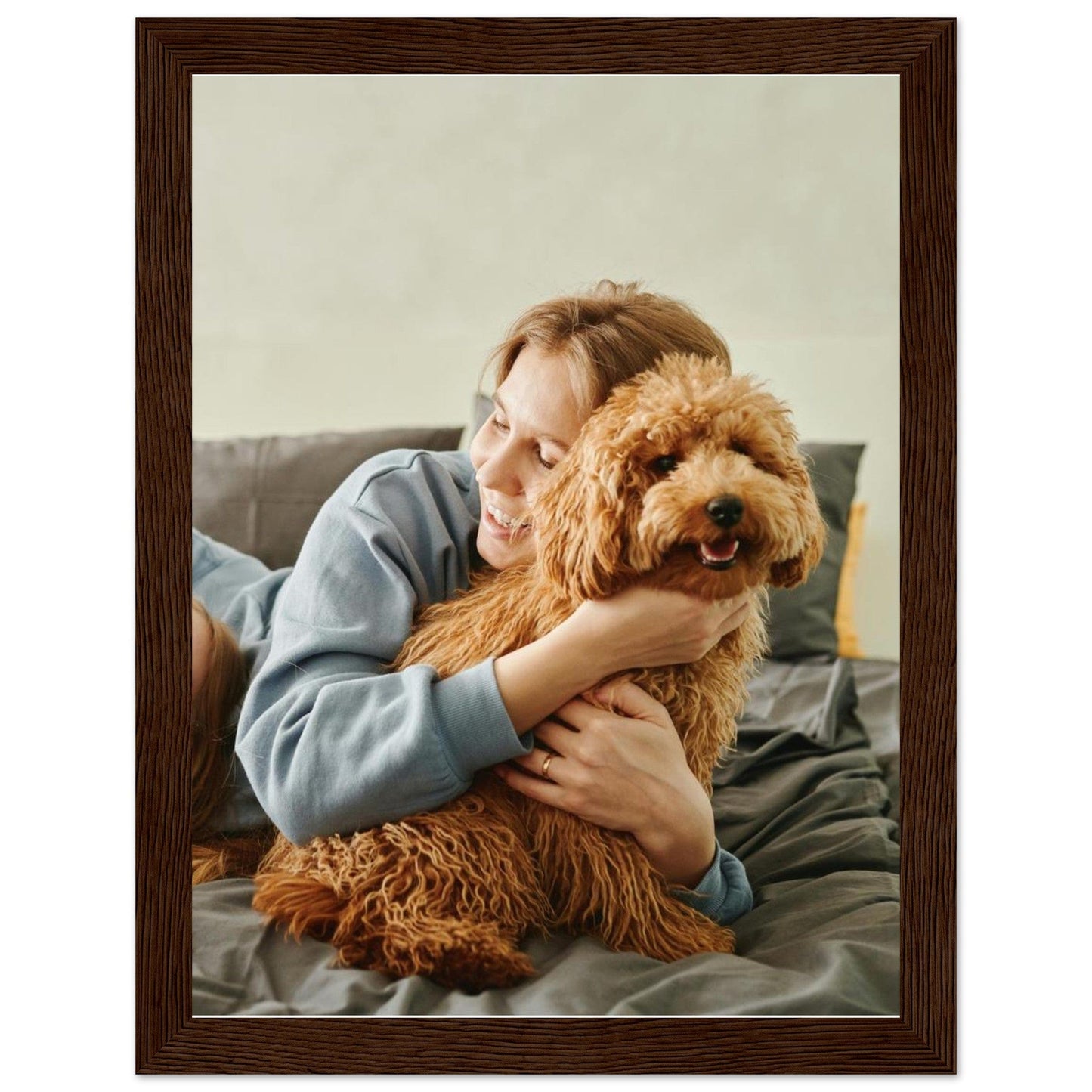 Rebels Sea Print Material 15x20 cm / 6x8″ / Dark wood frame / Ready-to-hang Customizable Premium Matte Paper Wooden Framed Poster