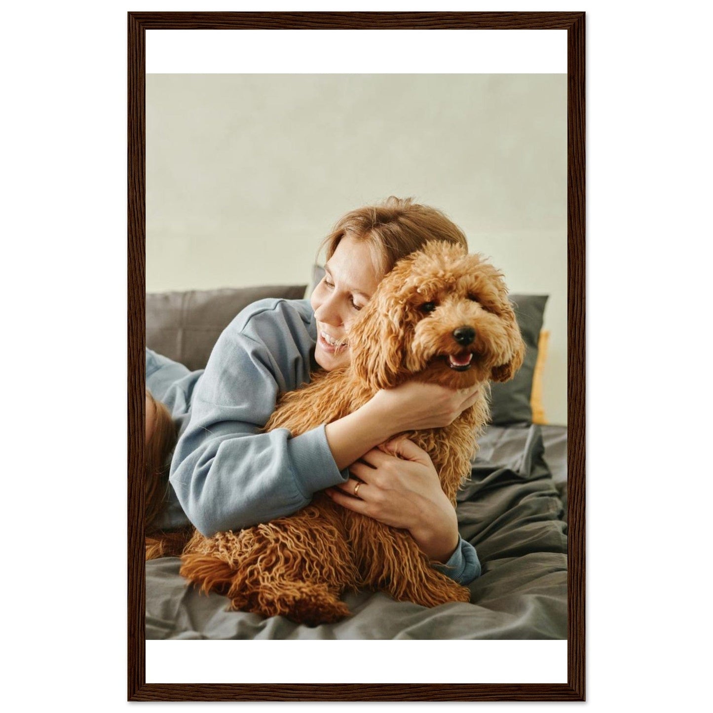 Rebels Sea Print Material 28x43 cm / XL (11x17″) / Dark wood frame / Ready-to-hang Customizable Premium Matte Paper Wooden Framed Poster