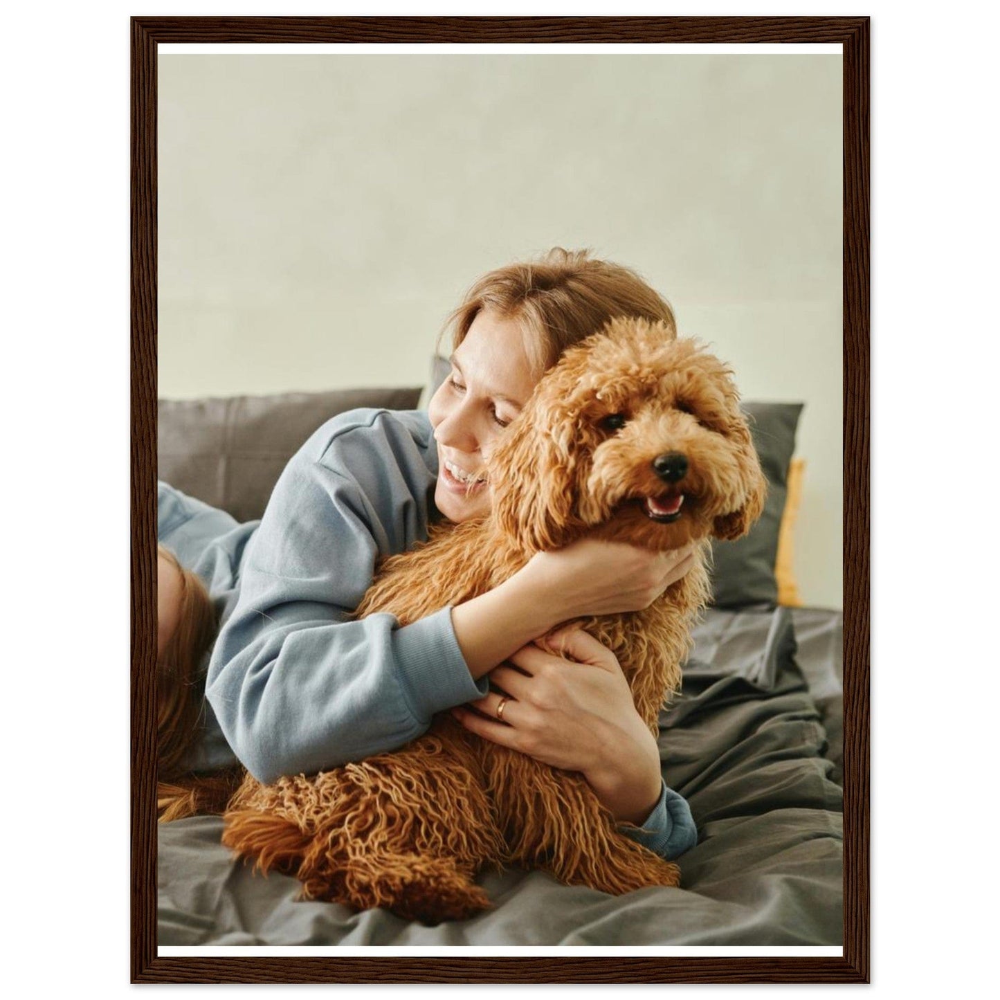 Rebels Sea Print Material 30x40 cm / 12x16″ / Dark wood frame / Ready-to-hang Customizable Premium Matte Paper Wooden Framed Poster