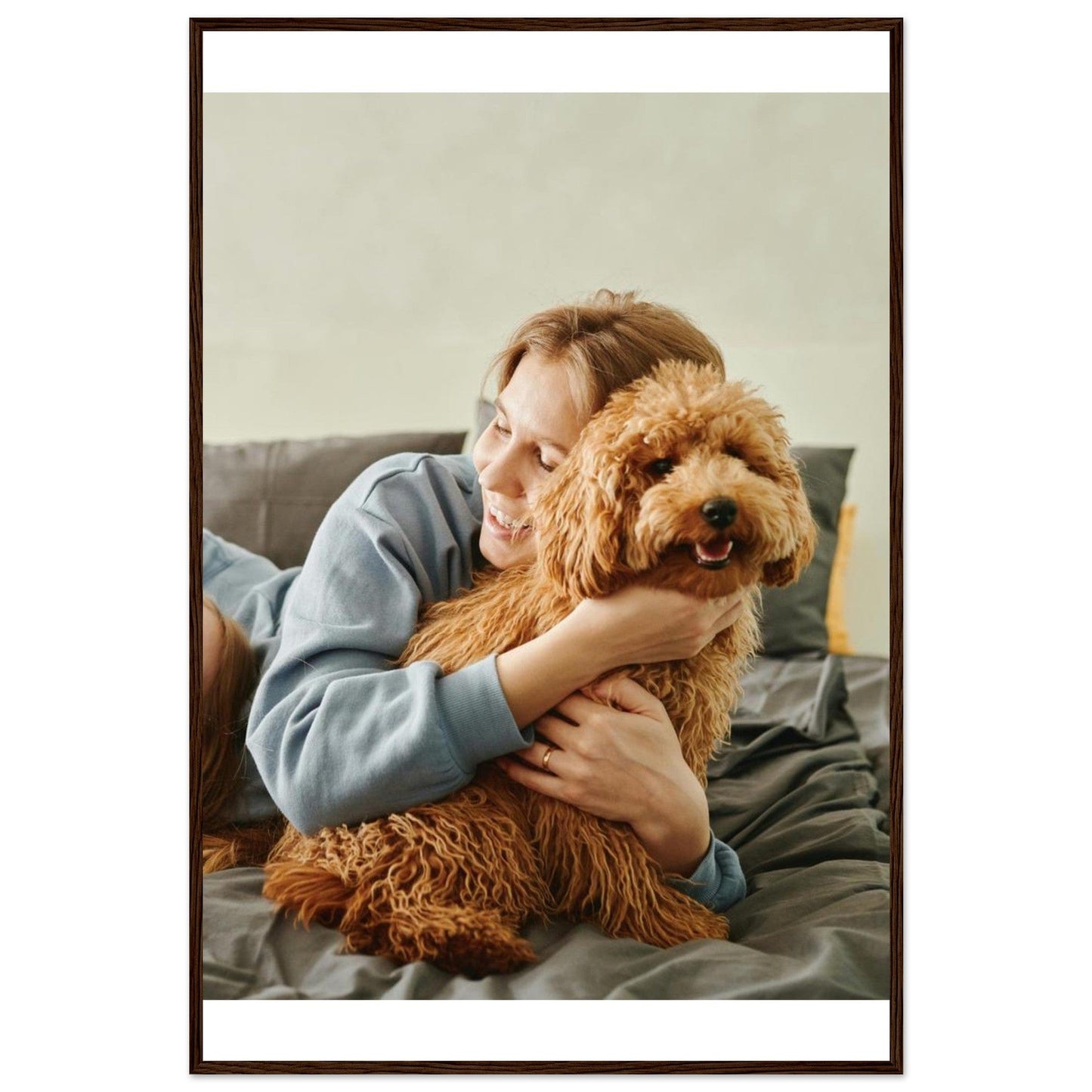 Rebels Sea Print Material 60x90 cm / 24x36″ / Dark wood frame / Ready-to-hang Customizable Premium Matte Paper Wooden Framed Poster