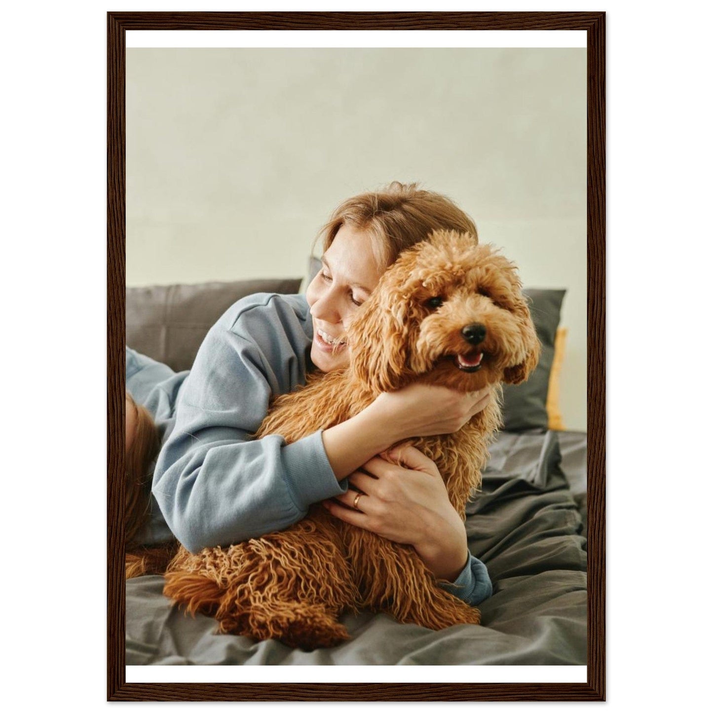 Rebels Sea Print Material A3 (29.7 x 42 cm) / Dark wood frame / Ready-to-hang Customizable Premium Matte Paper Wooden Framed Poster