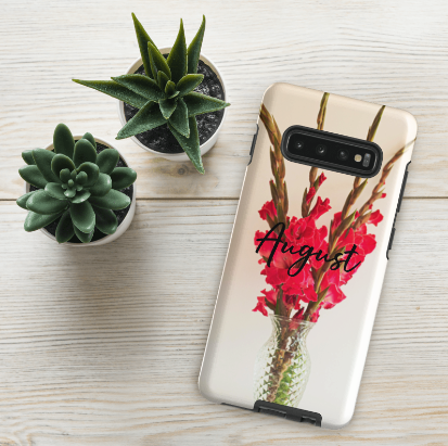 August Birth Flower Tough case for Samsung®