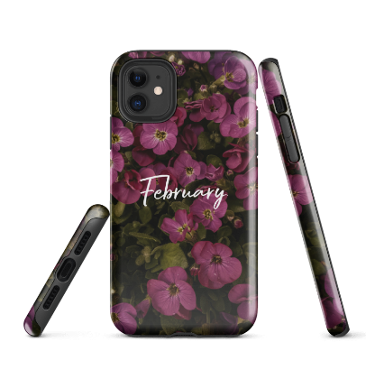 February Birth Flower Tough Case for iPhone®