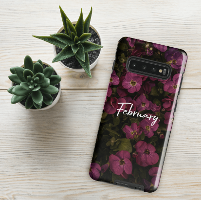 February Birth Flower Tough case for Samsung®