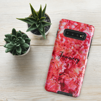 January Birth Flower Tough case for Samsung®