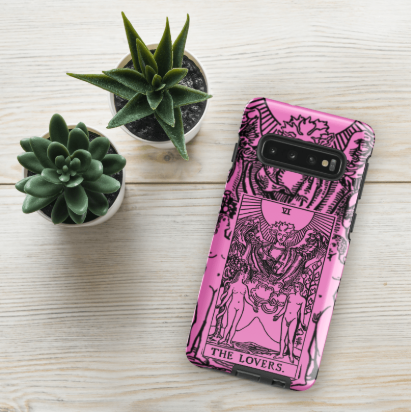 Valentine's Day - Lovers Tarot Card - Pink - Tough case for Samsung® - Rebels Sea