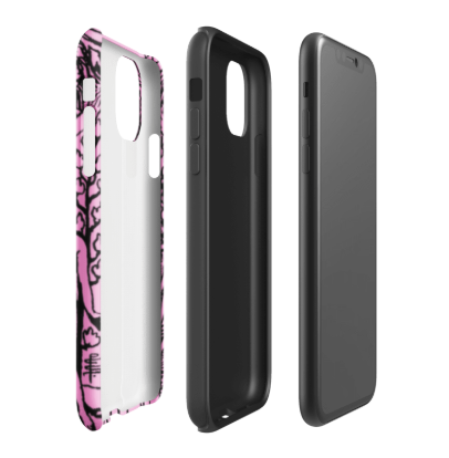 Valentine's Day - Lovers Tarot Card - Pink - Tough Case for iPhone® - Rebels Sea