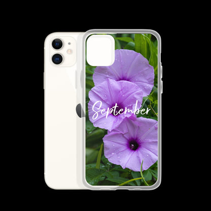 September Birth Flower Clear Case for iPhone®.