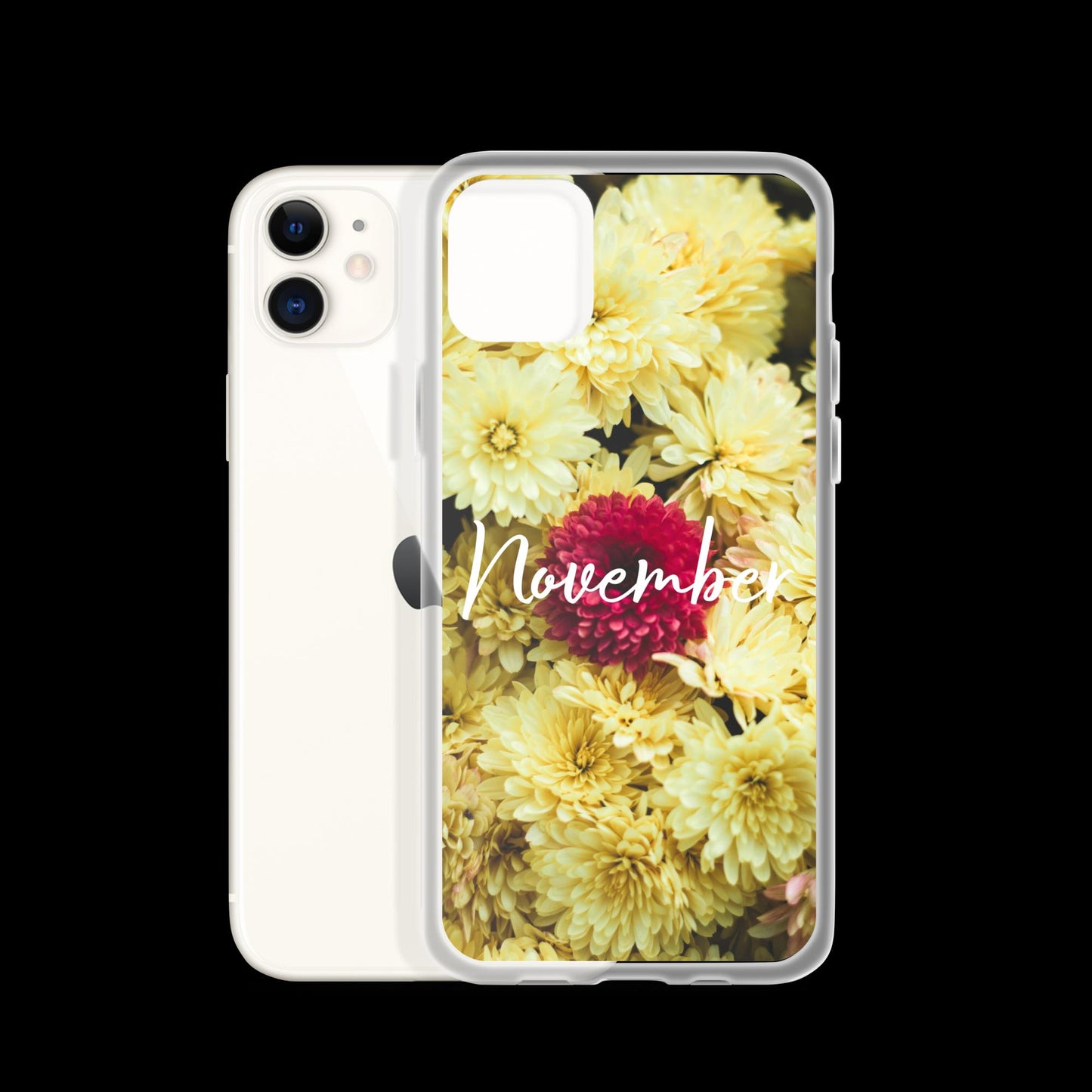 November Birth Flower Clear Case for iPhone®.