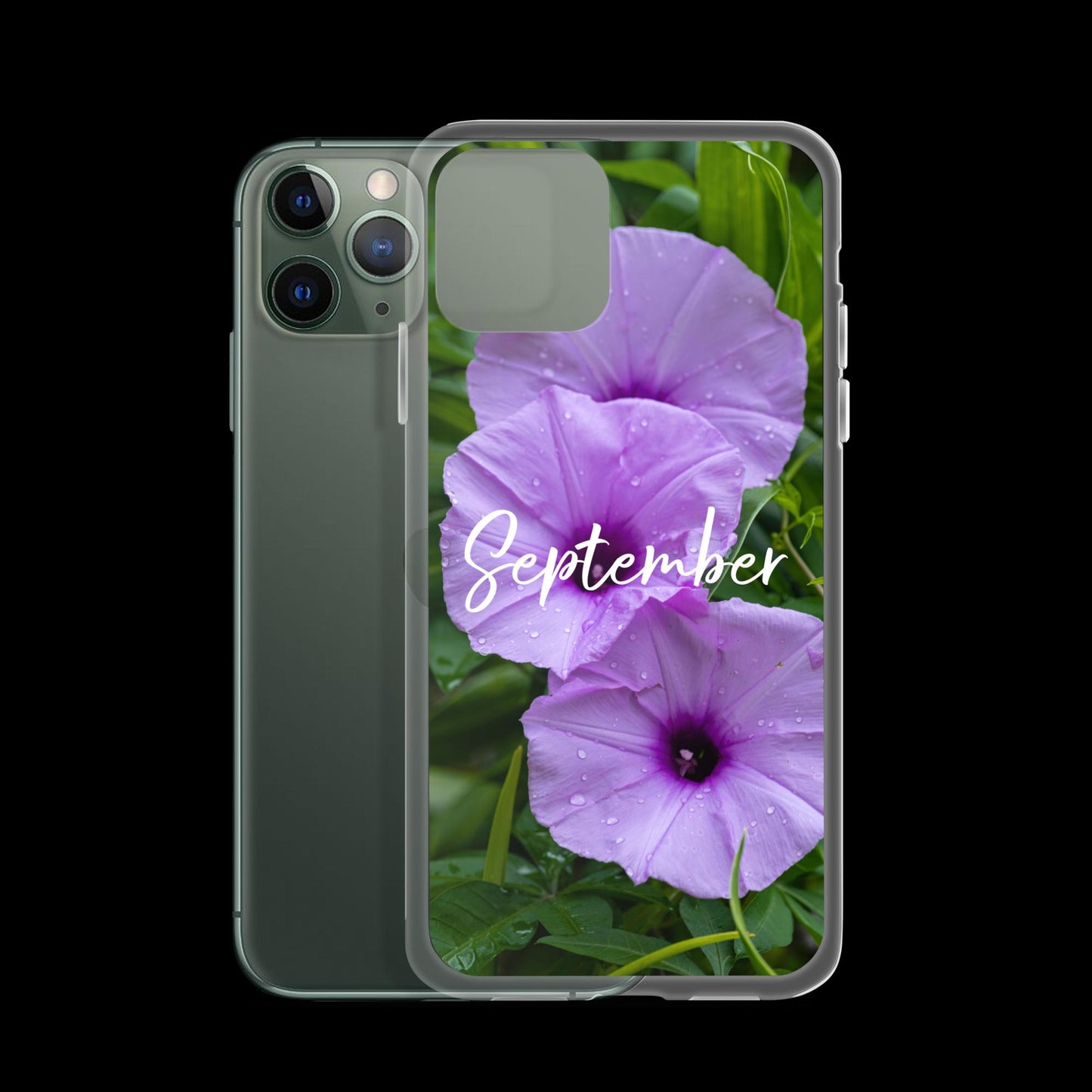 September Birth Flower Clear Case for iPhone®.
