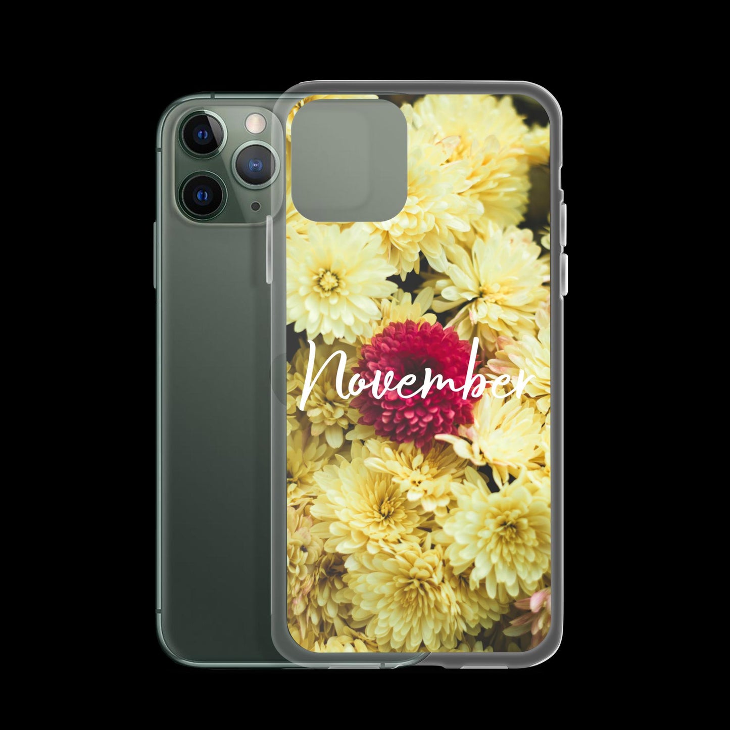 November Birth Flower Clear Case for iPhone®.