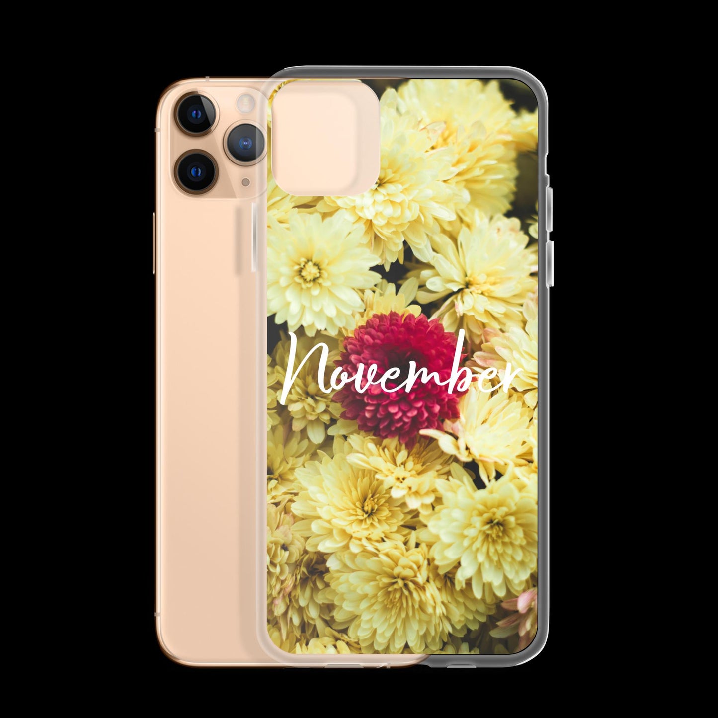 November Birth Flower Clear Case for iPhone®.