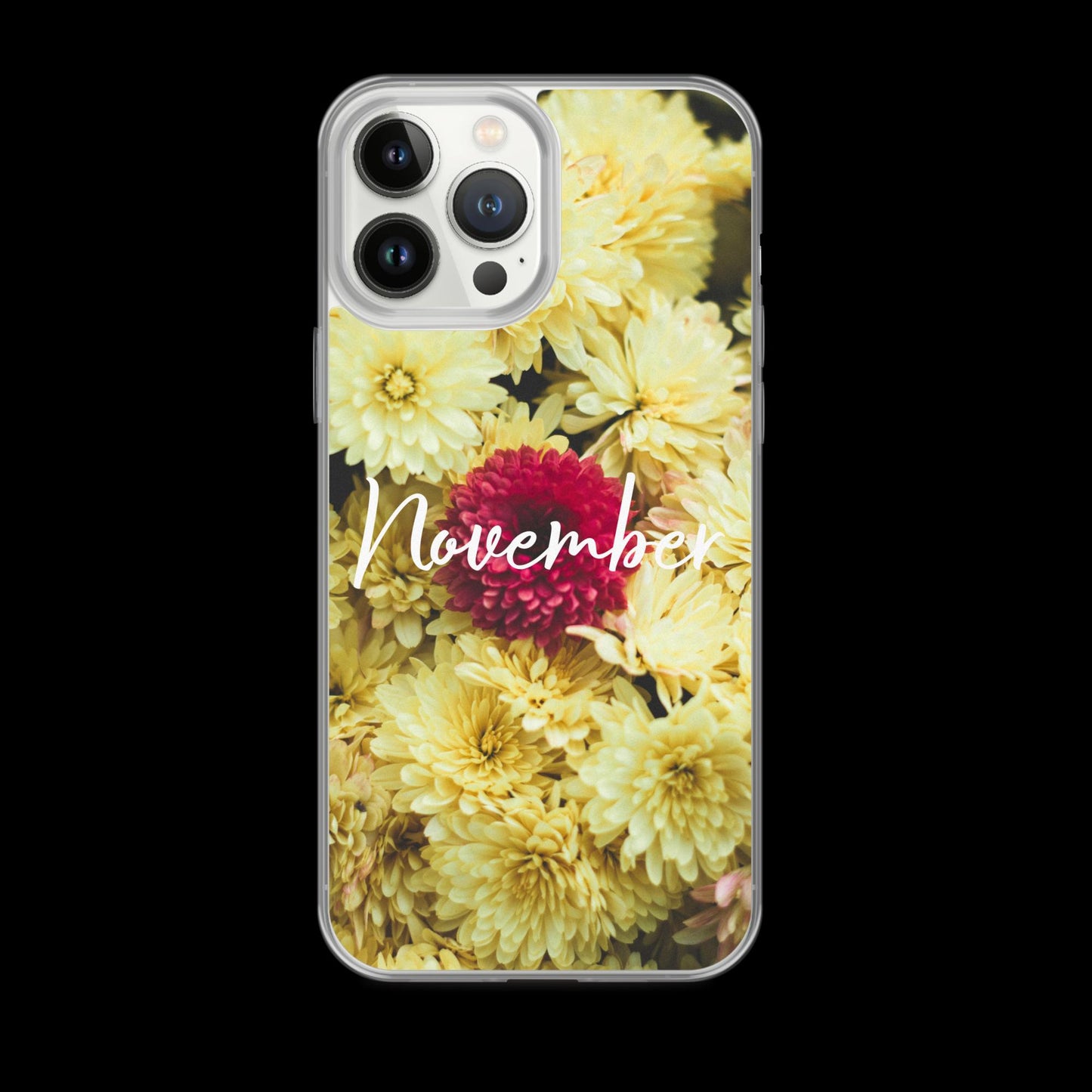 November Birth Flower Clear Case for iPhone®.