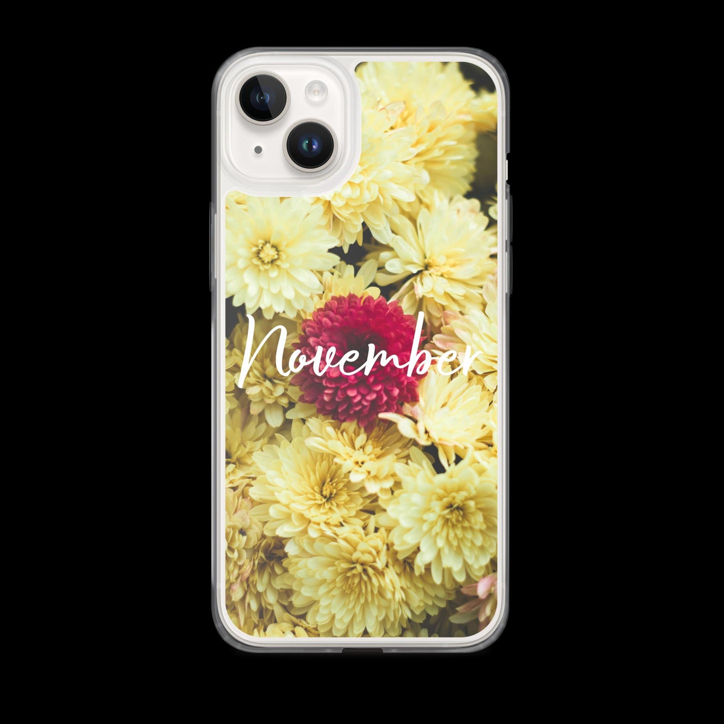 November Birth Flower Clear Case for iPhone®.