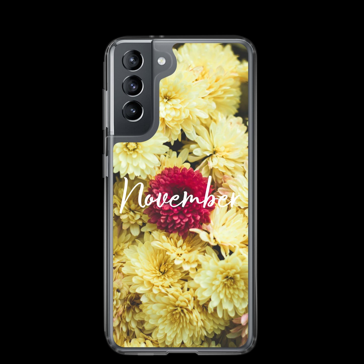 November Birth Flower Clear Case for Samsung®.