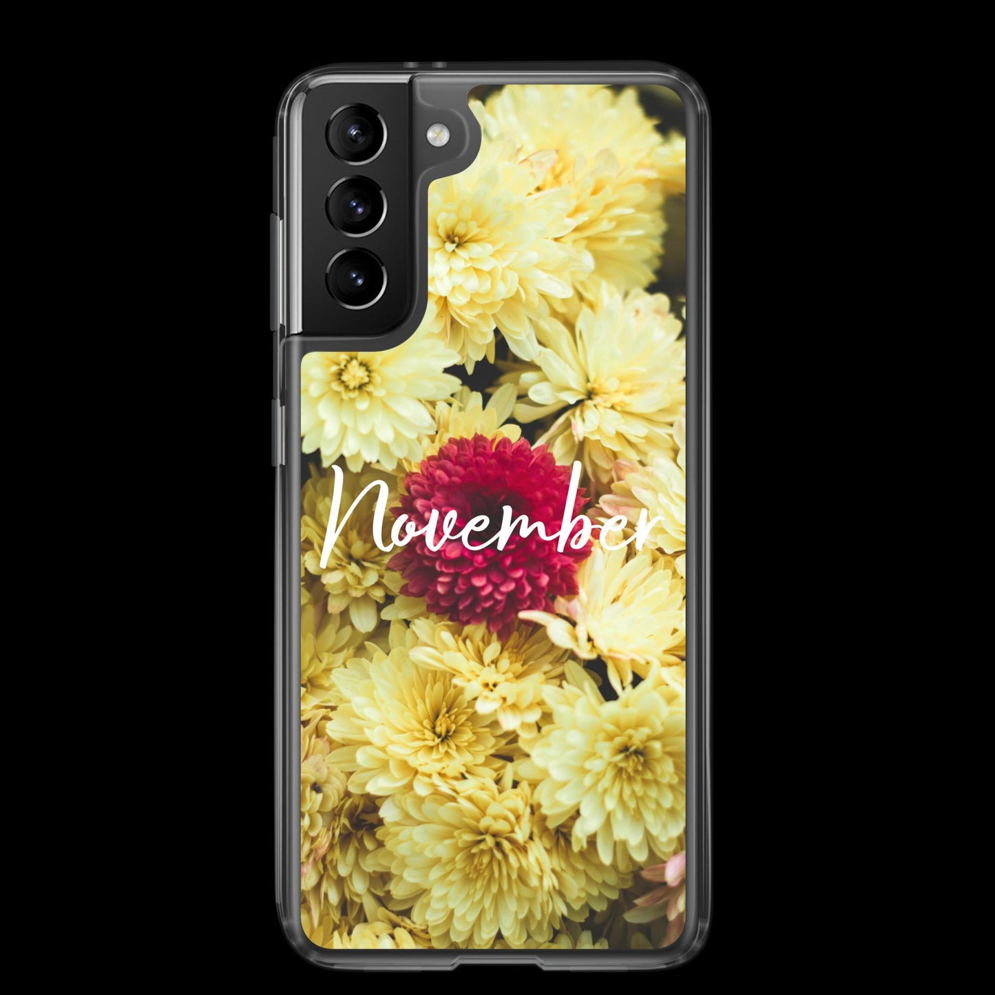 November Birth Flower Clear Case for Samsung®.