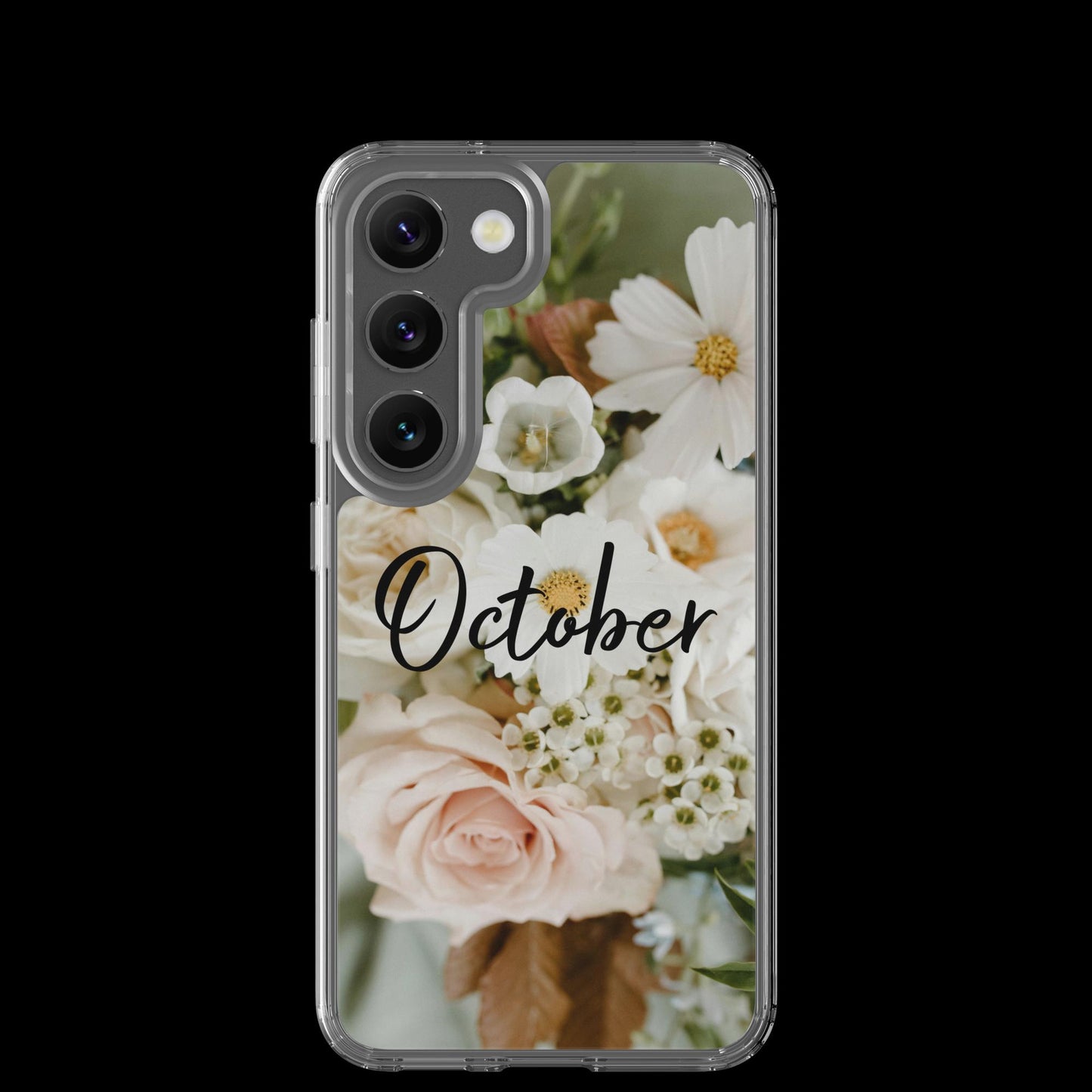 October Birth Flower Clear Case for Samsung®.