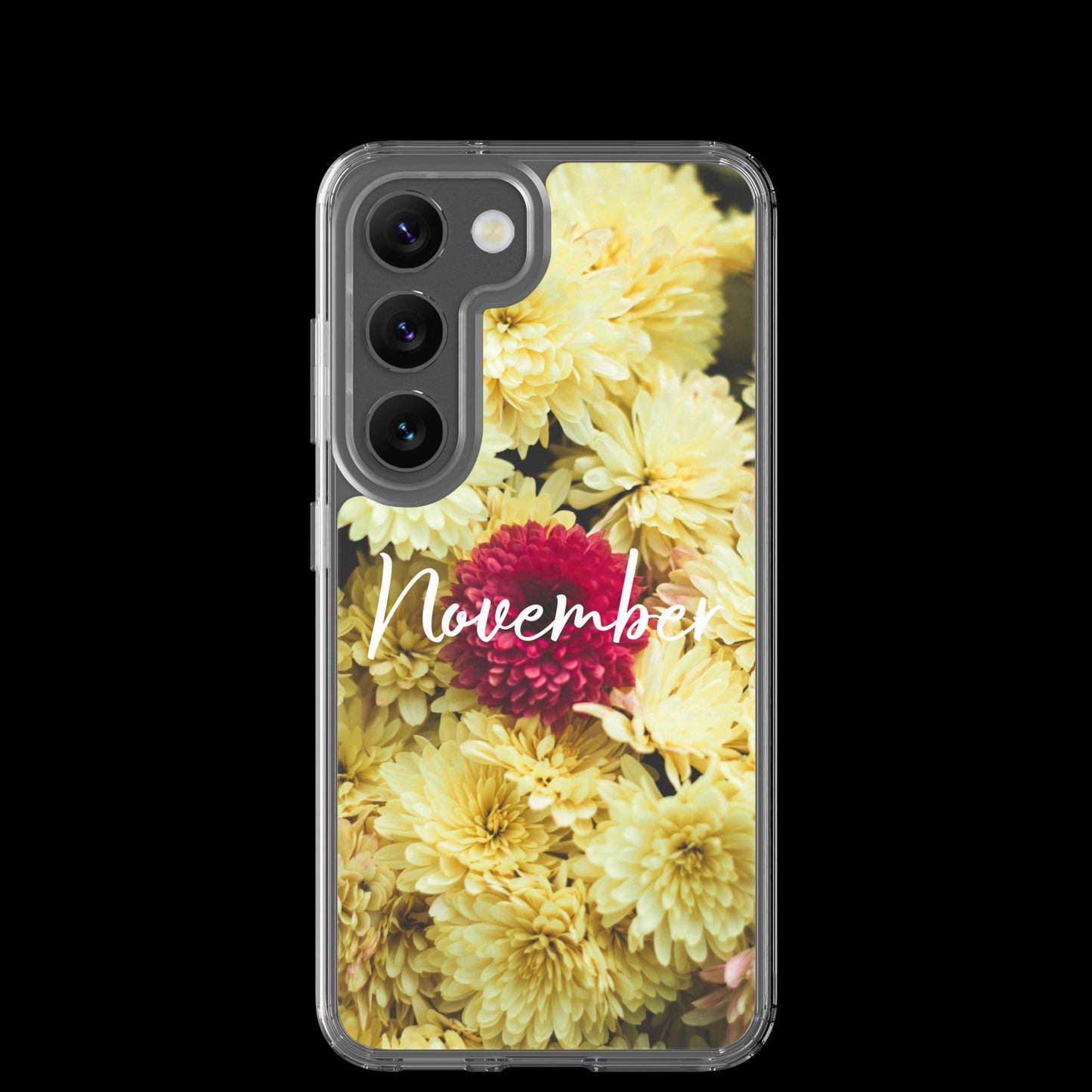November Birth Flower Clear Case for Samsung®.