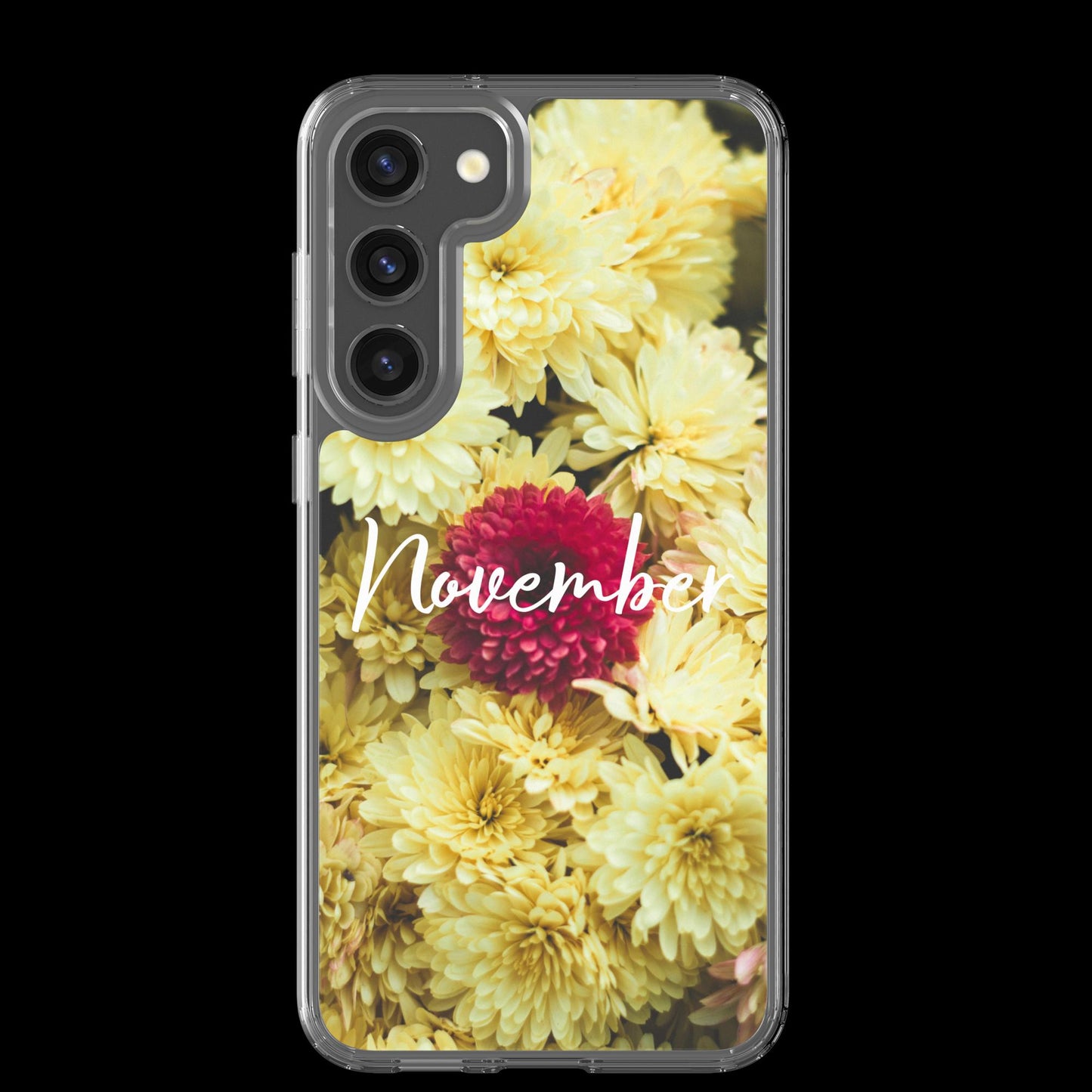 November Birth Flower Clear Case for Samsung®.