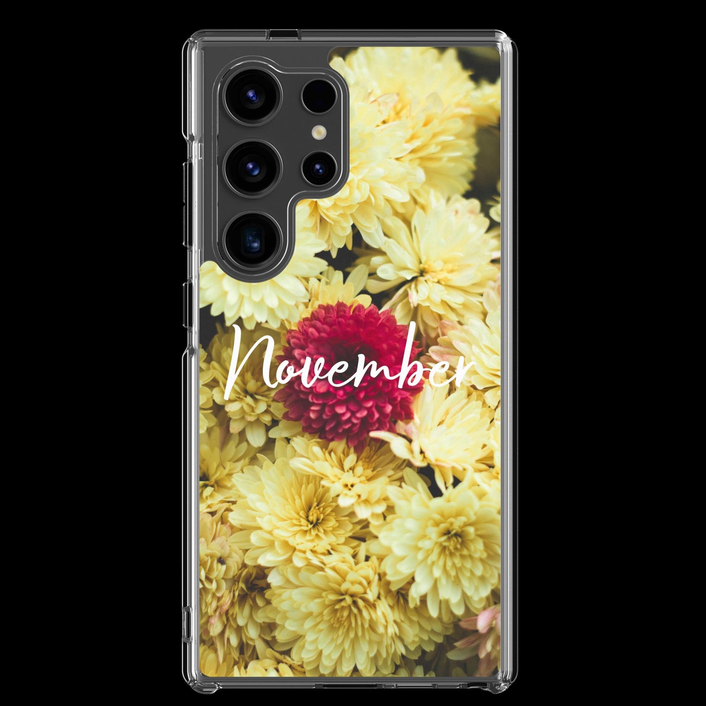 November Birth Flower Clear Case for Samsung®.