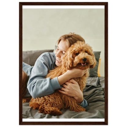 Rebels Sea Print Material A3 (29.7 x 42  cm) / Dark wood frame / Ready-to-hang Customizable Premium Matte Paper Wooden Framed Poster