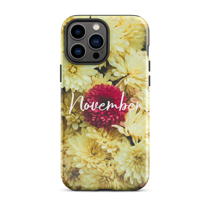 November Birth Flower Tough Case for iPhone®