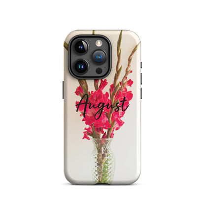 August Birth Flower Tough Case for iPhone®