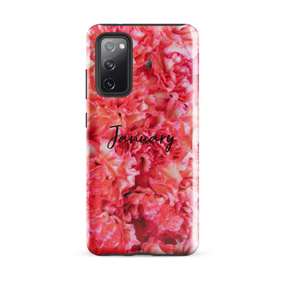 January Birth Flower Tough case for Samsung®