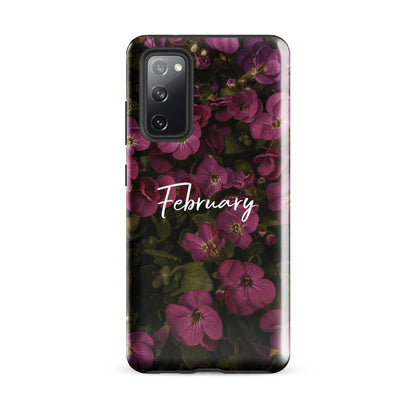 February Birth Flower Tough case for Samsung®