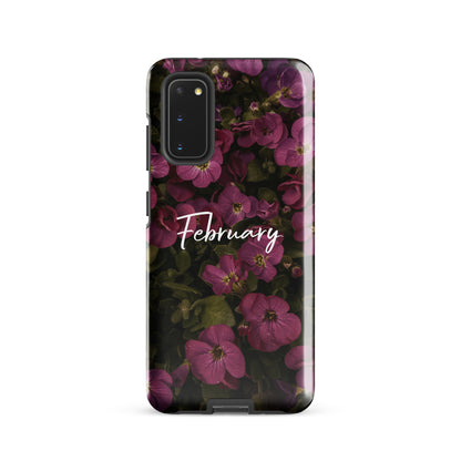 February Birth Flower Tough case for Samsung®