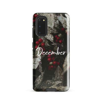 December Birth Flower Tough case for Samsung®