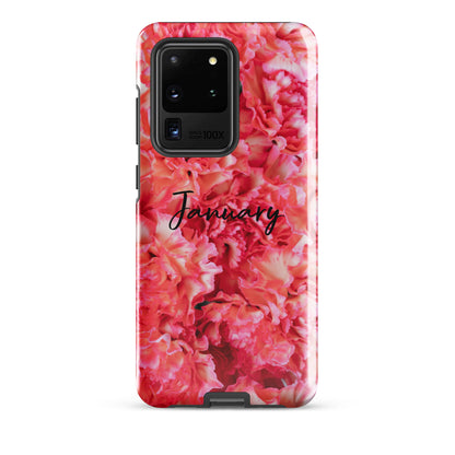 January Birth Flower Tough case for Samsung®