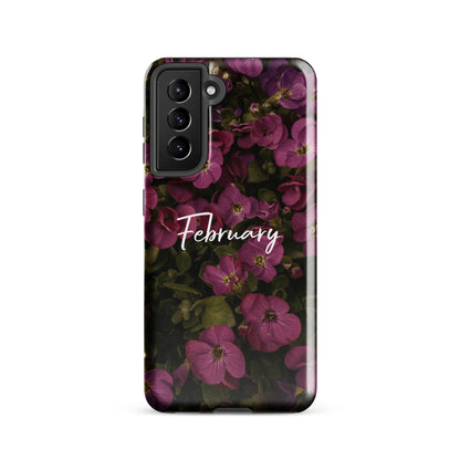 February Birth Flower Tough case for Samsung®