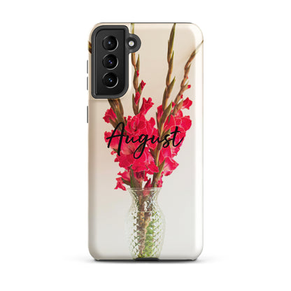 August Birth Flower Tough case for Samsung®