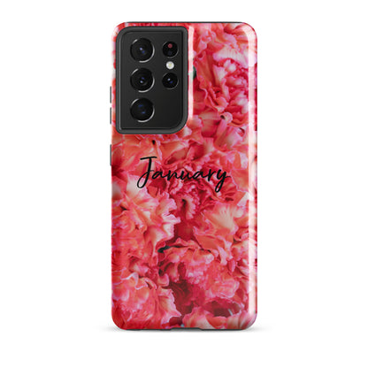 January Birth Flower Tough case for Samsung®