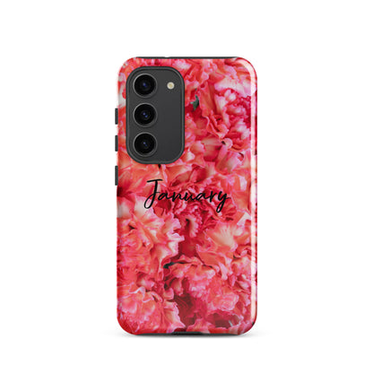 January Birth Flower Tough case for Samsung®