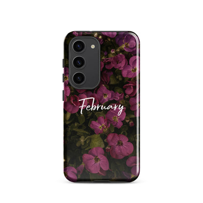 February Birth Flower Tough case for Samsung®