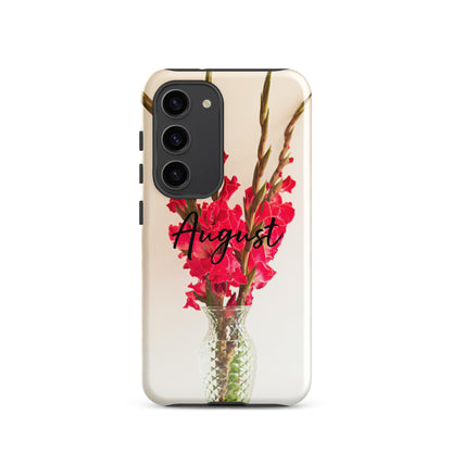 August Birth Flower Tough case for Samsung®