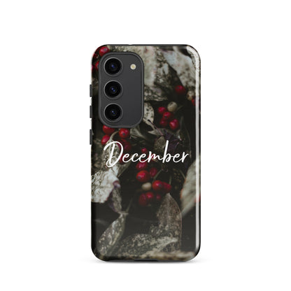 December Birth Flower Tough case for Samsung®