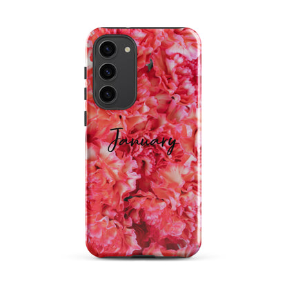 January Birth Flower Tough case for Samsung®