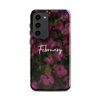 February Birth Flower Tough case for Samsung®