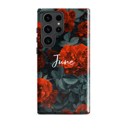 June Birth Flower Tough case for Samsung®