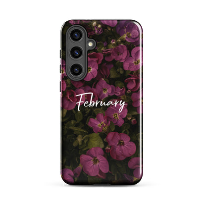 February Birth Flower Tough case for Samsung®